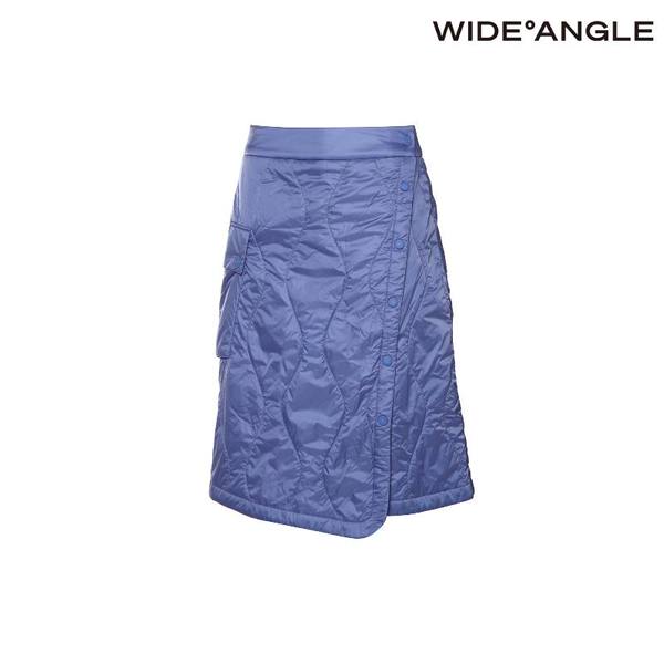 와이드앵글  여성 WG 웨이브 패딩 랩스커트 L Blue -WWW23Q74B8