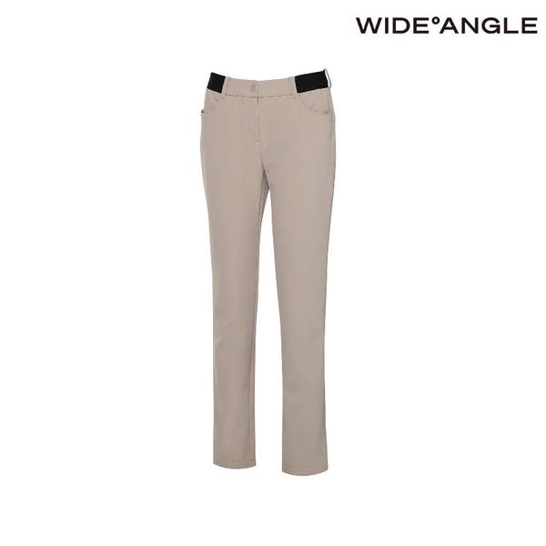 와이드앵글  여성 VA 에센셜 본딩 슬림 팬츠 L Beige -WWW23391E2
