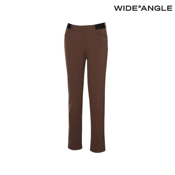 와이드앵글  여성 VA 에센셜 본딩 슬림 팬츠 L Brown -WWW23391E7