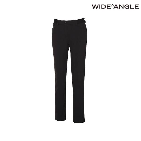 와이드앵글  여성 VA 에센셜 본딩 슬림 팬츠 L Black -WWW23391Z1