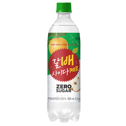 해태음료 갈배 사이다 제로 500ml