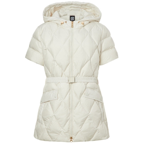 LF 닥스골프 벨티드 반팔 퀼팅 다운 점퍼 DNJU3D705IV