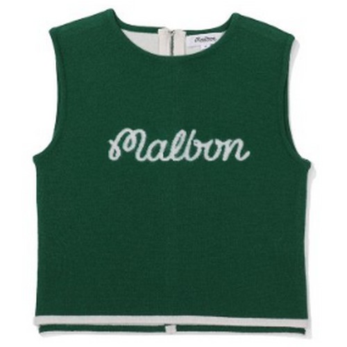 말본골프  울 헤어리 슬리브리스 니트 M3322PKV12GRN