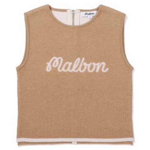 말본골프  울 헤어리 슬리브리스 니트 M3322PKV12BEI