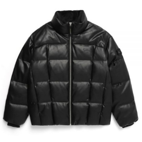 내셔널지오그래픽  부발루스 레더 푸퍼 다운 점퍼 N234UDW130