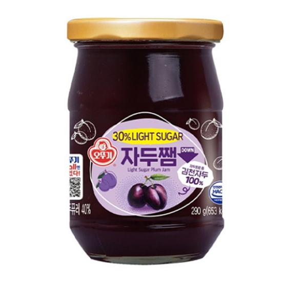 오뚜기 LIGHT&JOY 당을줄인 김천자두쨈 290g
