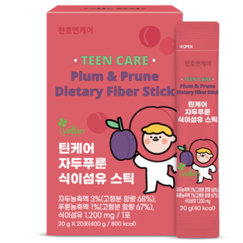 천호엔케어 틴케어 자두푸룬 식이섬유 스틱 20포