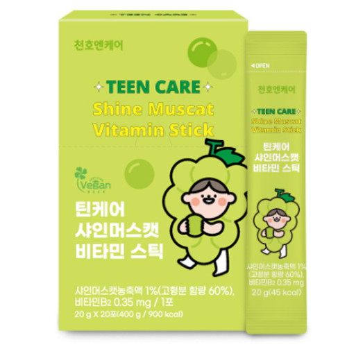 천호엔케어 틴케어 샤인머스캣 비타민 스틱 20포