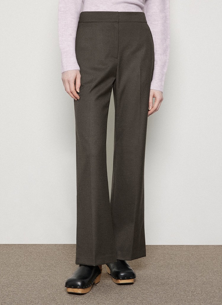 리스트 여성 미니멀 세미 부츠컷 팬츠 TWWSLN80010