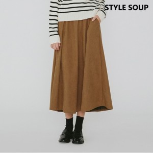 숲 코듀로이 플레어 스커트 SZASRE1