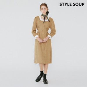 숲 믹스드컬러 롱 렝스 원피스 SZAOPE2