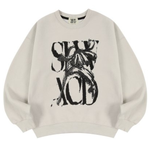 슬로우애시드 피치스킨 러스티 로고 스웨트셔츠 (기모 선택)