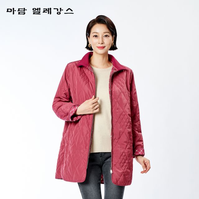 마담엘레강스 시그니처 리버시블 퀼팅 재킷