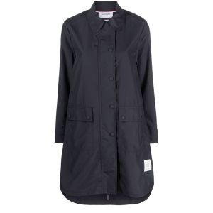 톰브라운 여성 라운드 칼라 버튼다운 코트 싱글브레스트 벨티드 FJT285A F0197 205