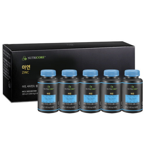 뉴트리코어 아연 60정 5개입 세트