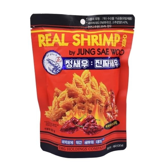 정새우 진짜새우 하바네로 칠리 60g