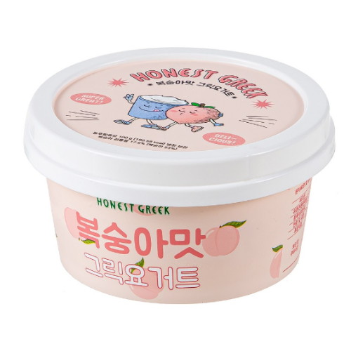 슈퍼그레잇 어니스트그릭 복숭아맛 그릭요거트 100g