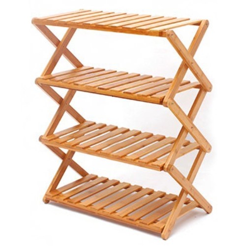 톨른캠퍼 감성 접이식 우드쉘프 4단 선반 대형 70cm