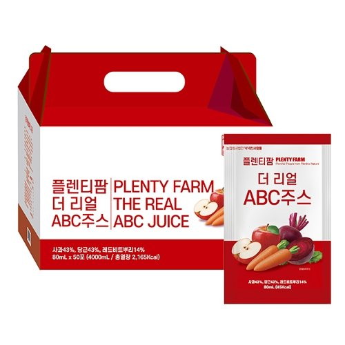 넉넉한사람들 플렌티팜 더 리얼 ABC주스 80ml