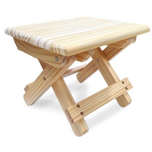 ABC생활  ABC캠핑 캠핑 우드 쿨러스탠드 받침대 미니의자 사각타입