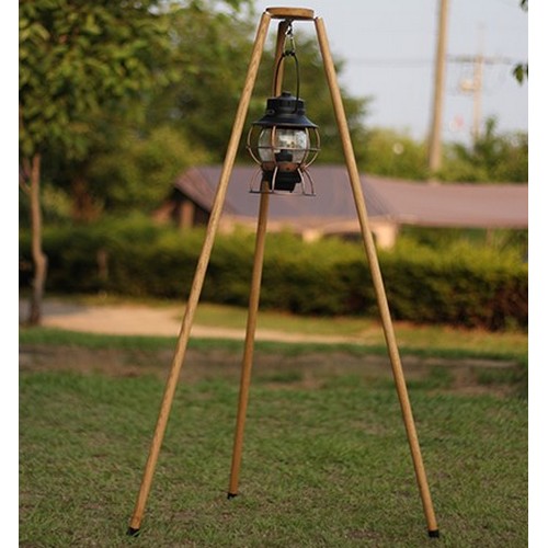 우드나인 원목 감성캠핑 우드 랜턴걸이 M