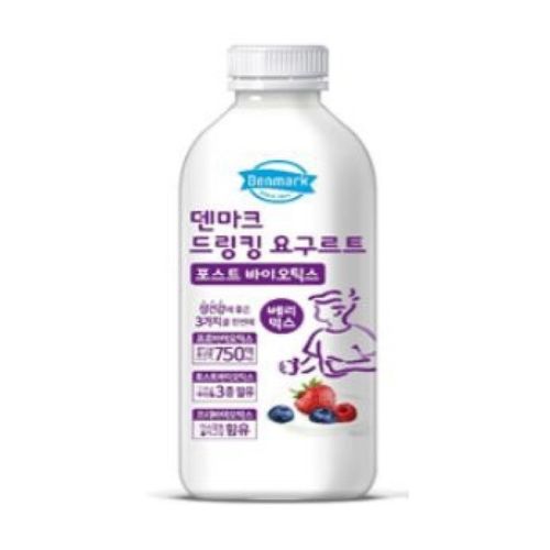 동원F&B 덴마크 드링킹 요구르트 포스트 바이오틱스 베리믹스 750ml