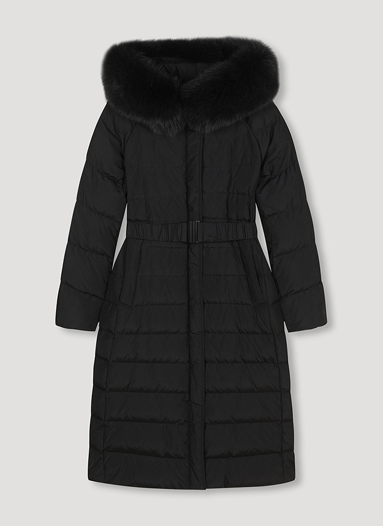 쉬즈미스 여성 폭스퍼구스다운롱점퍼 SSGJPN42010