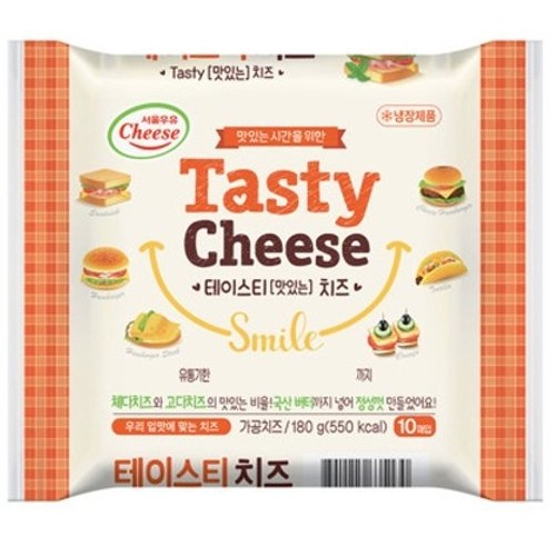 서울우유  테이스티 치즈 10매입 180g