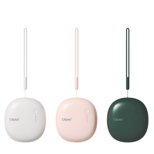 크레앙  대용량 USB 충전식 손난로 보조배터리 5000mAh