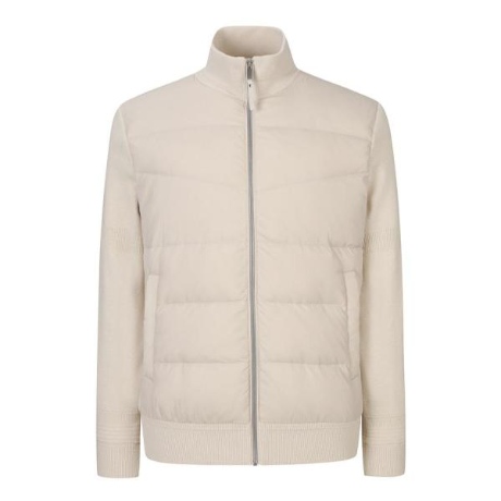 신원 니트배색 덕다운 경량 점퍼_FHDJX6357