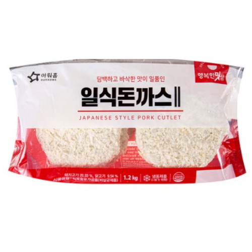 아워홈 행복한맛남 일식돈까스2 1.2kg [1개] - 에누리 가격비교
