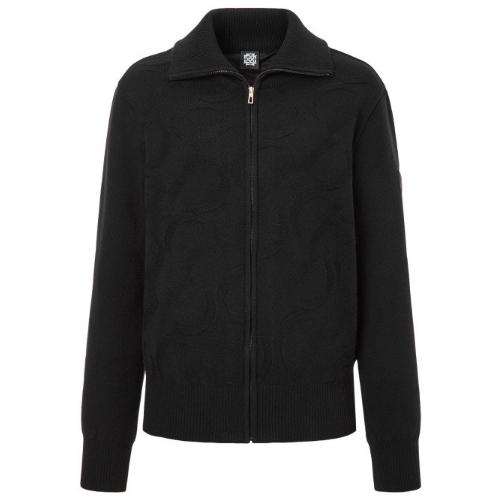 LF 닥스골프 패턴배색 울혼방 집업가디건 DNSW3D807BK