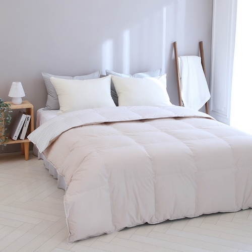 엘르파리 로안 80수 헝가리 구스 광폭 고밀도면 차렵이불