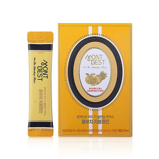 한국청정음료  몽베스트 위드 더 블랜딩 하우스 콤부차 자몽파인 10T