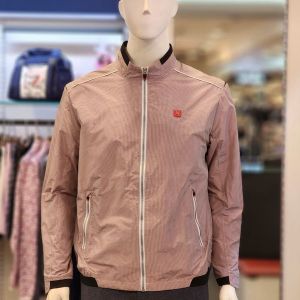 BTR  골프 잔체크 봄버형 베이직 집업점퍼 BQJ5606M