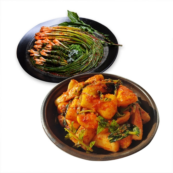 도미솔식품 도미솔 총각김치 2kg+파김치 1kg [1개] - 에누리 가격비교