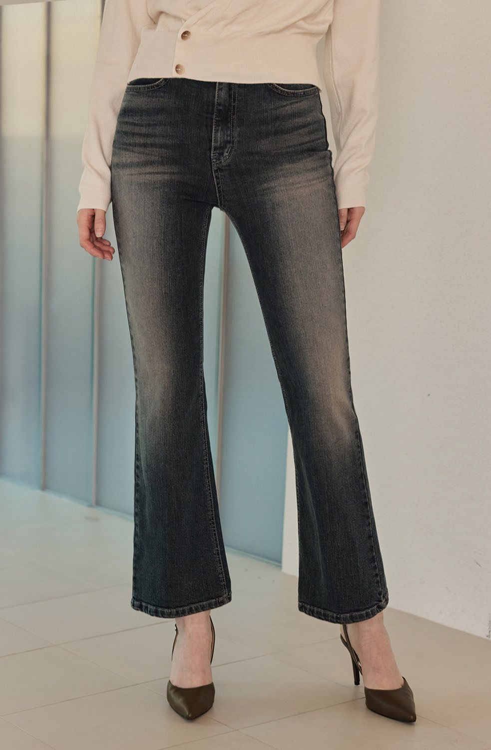 리안뉴욕 슬림룩 부츠컷 데님 RRYDPT060