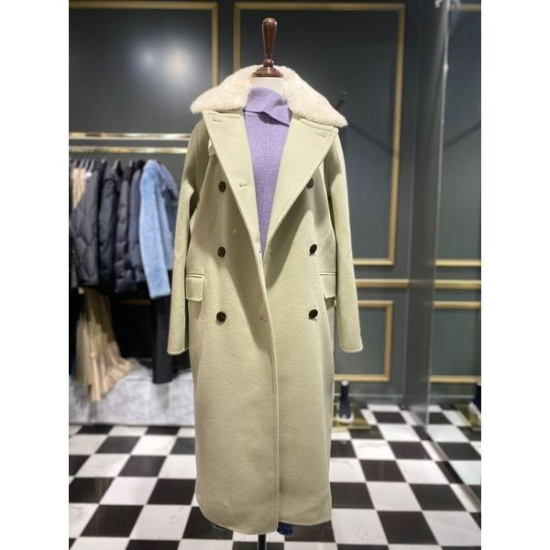 SISLEY 양털카라 포인트 더블롱코트 SACTD1361 강남