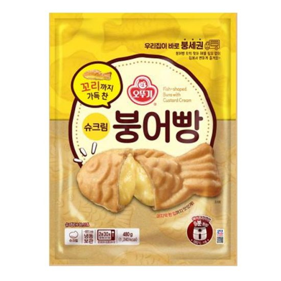 오뚜기  꼬리까지 가득 찬 슈크림붕어빵 480g