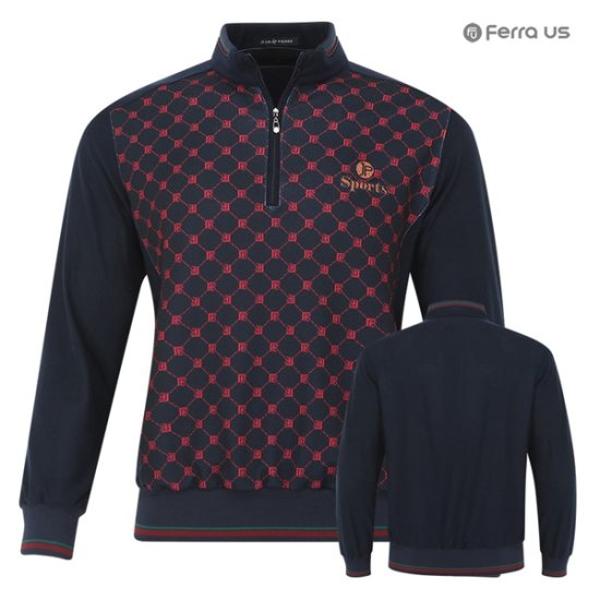 페라어스  네트 시보리 반집업 골프셔츠 CTF3AJ2053