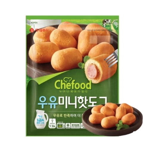 롯데푸드 쉐푸드 우유 미니 핫도그 500g