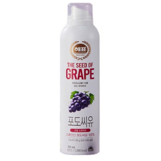 해표 오일스프레이 포도씨유 250ml