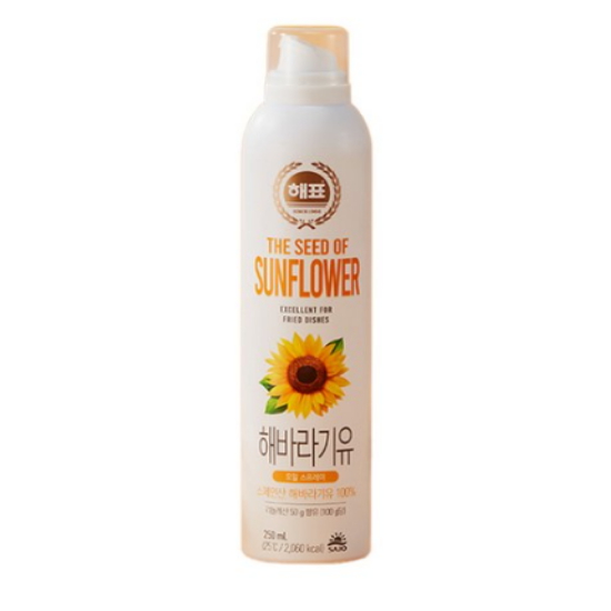 해표 오일스프레이 해바라기유 250ml