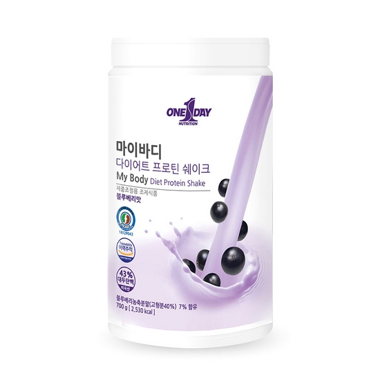 원데이뉴트리션 마이바디 다이어트 프로틴 쉐이크 블루베리맛 700g [1개] - 에누리 가격비교