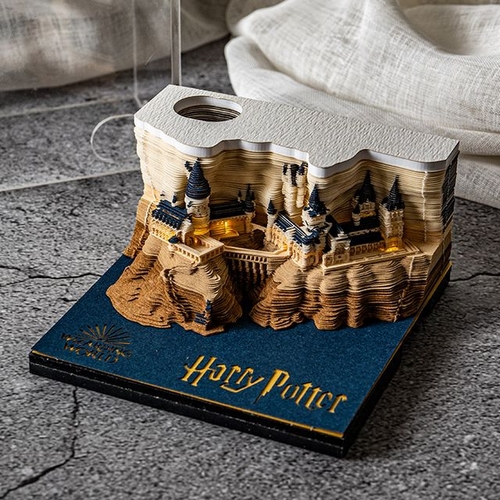 2021 해리포터 호그와트 3D 입체 메모지 LED (해외구매)