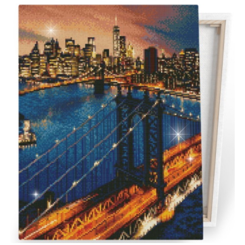 아이러브페인팅  DIY 캔버스형 보석십자수 브루클린의 밤
