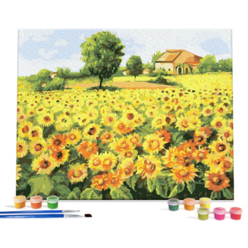아이러브페인팅  DIY 캔버스형 그림그리기 해바라기 밭