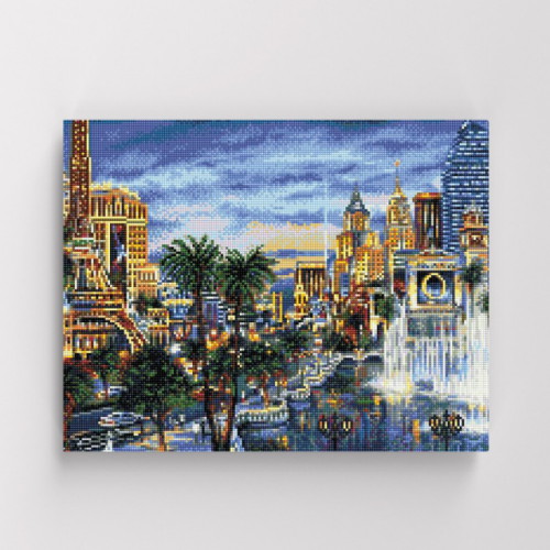 아이러브페인팅  DIY 캔버스형 보석십자수 파리의 밤