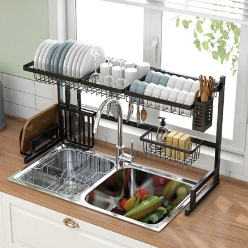 유씨엠  버니 식기건조대 특대형 블랙 100cm