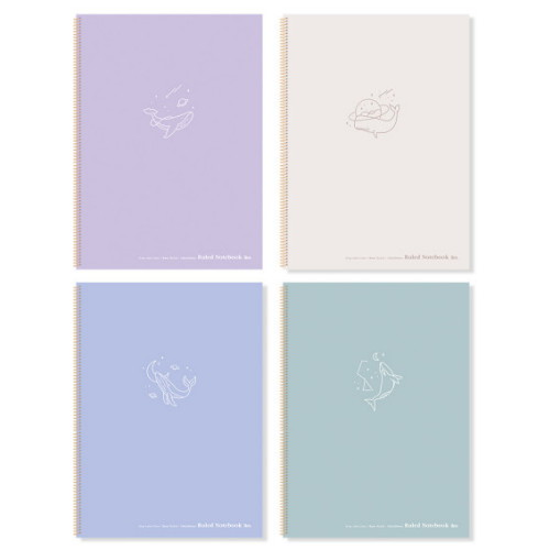 아이비스코리아  2000 슬림 원링 노트 모던라인 고래